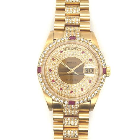 rolex day date yellow gold ruby|rolex day date watch price.